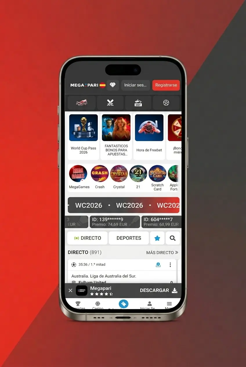 Guía para descargar e instalar la app de MegaPari en iOS para iPhone y iPad compatibles