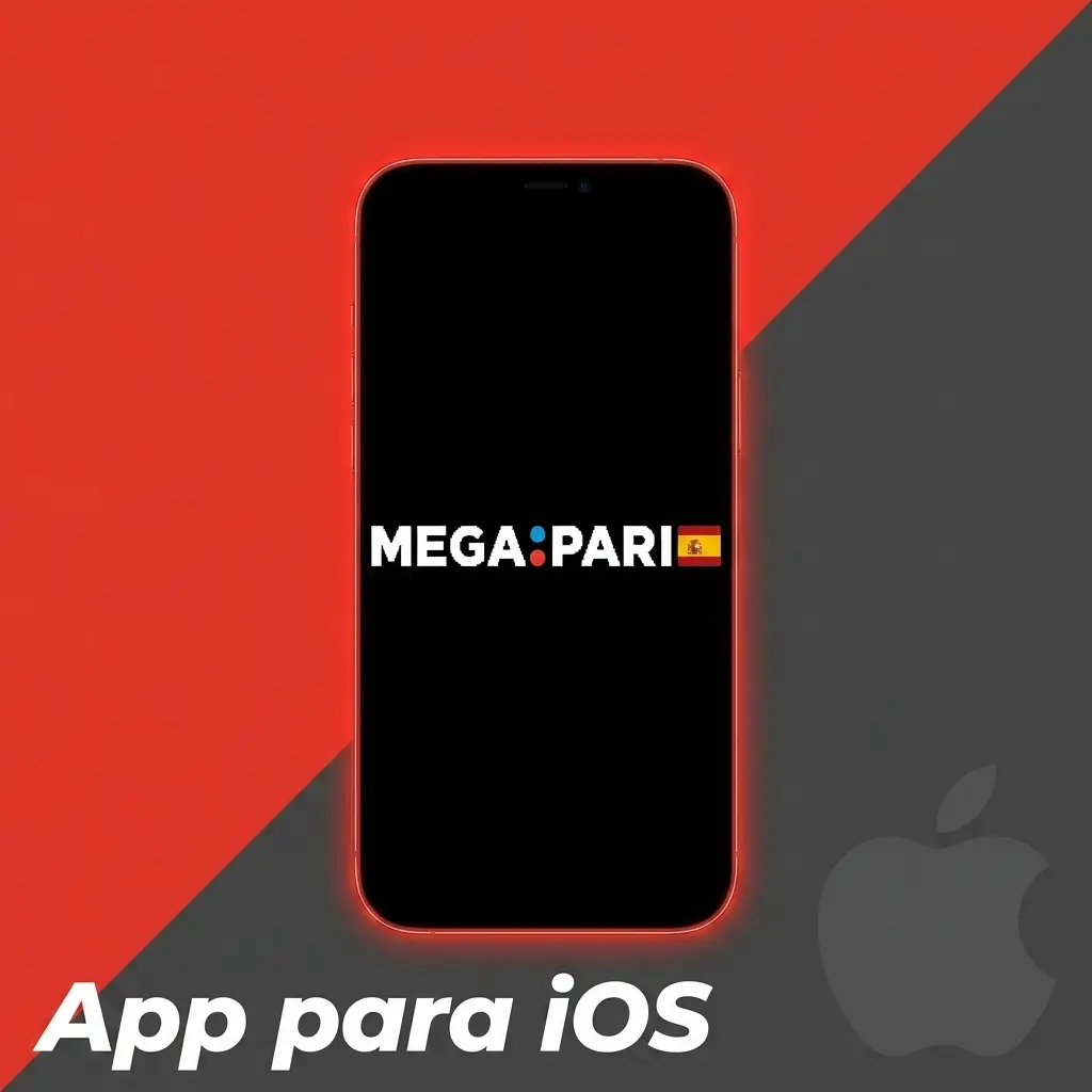 App MegaPari para iOS compatible con iPhone e iPad, acceso a apuestas, casino y gestión de cuenta